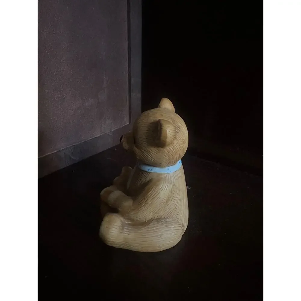 Vintage Homco Taiwan Teddy Bear Ceramic Figurine Collectible Decor